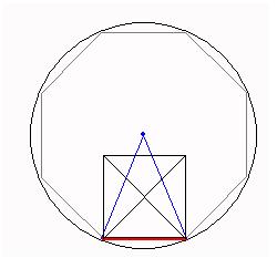 Окружность с центром в вершине треугольника